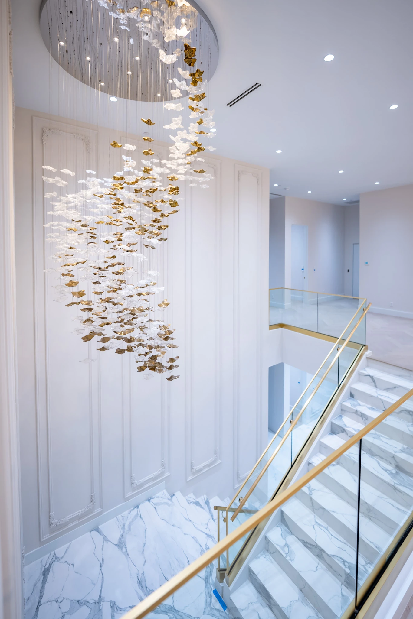 Joelene two-story staircase, actual finished home