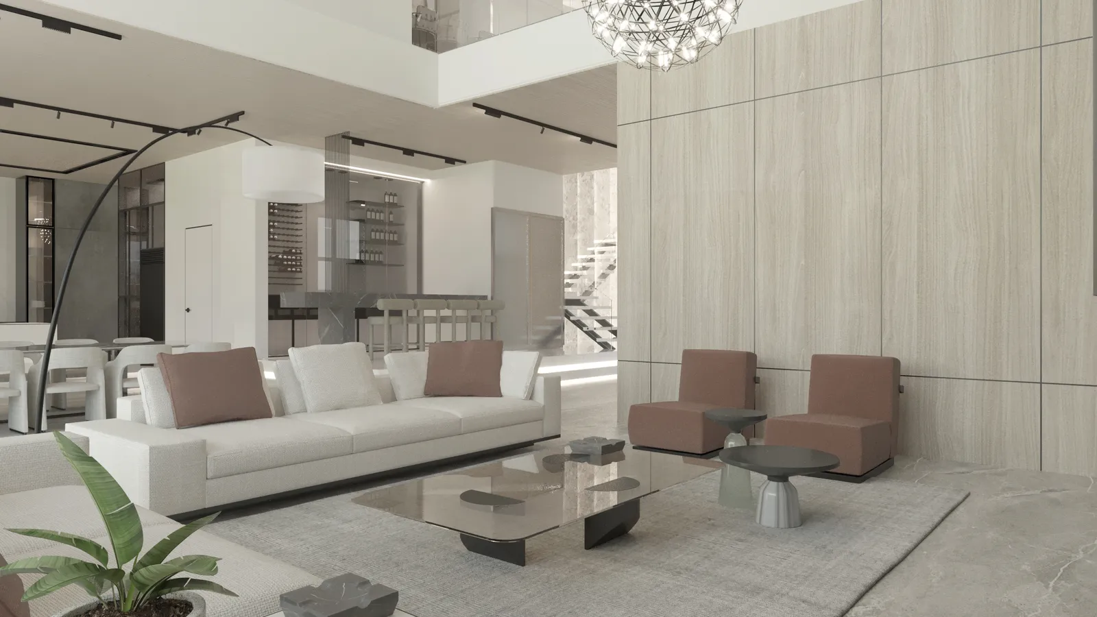 Elysium living rendering in Modern Flare