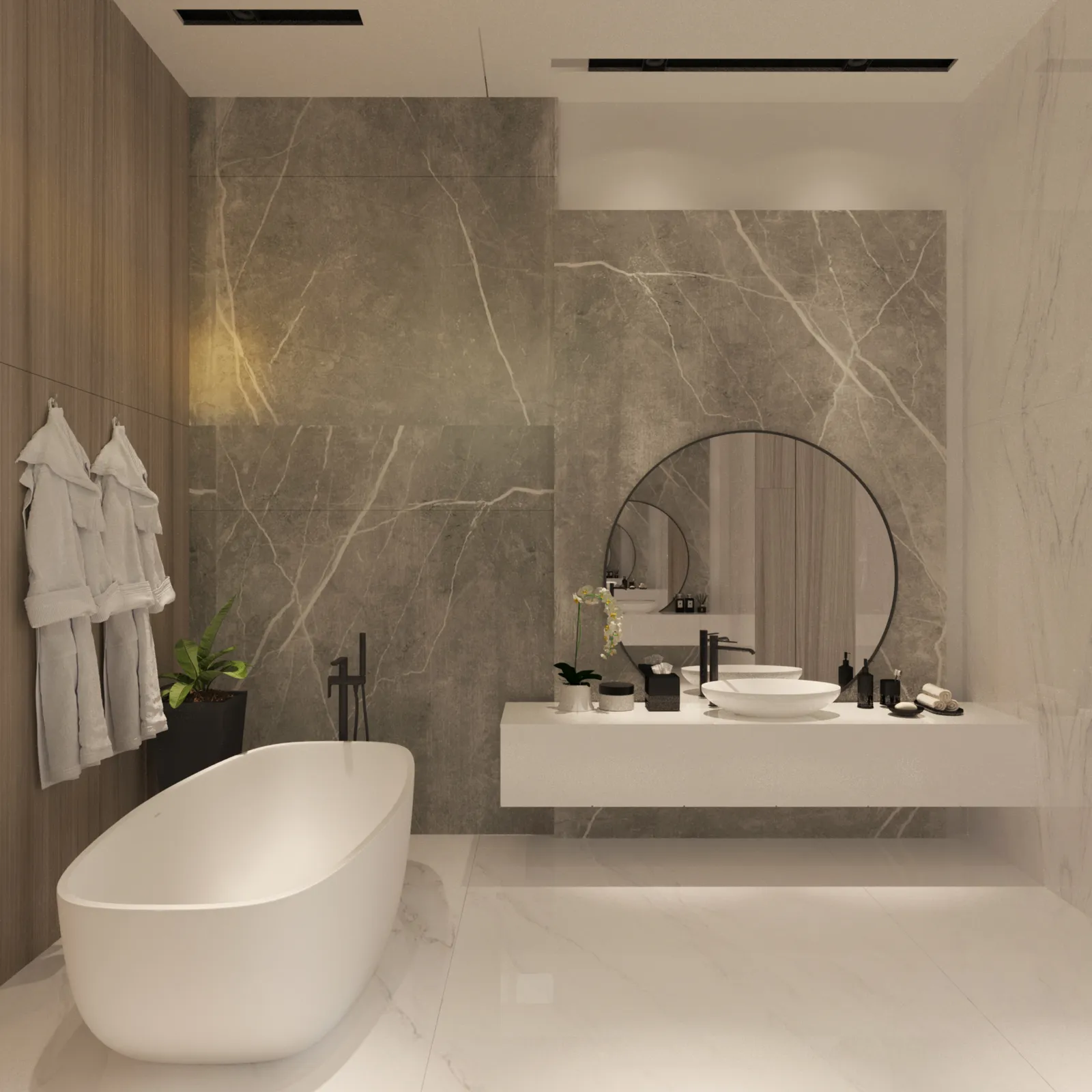Elysium primary bath rendering in Modern Flare