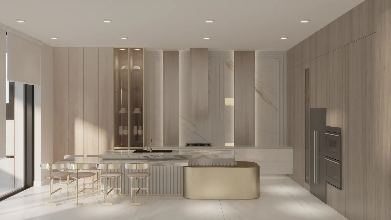Joelene kitchen rendering in Euro Chic