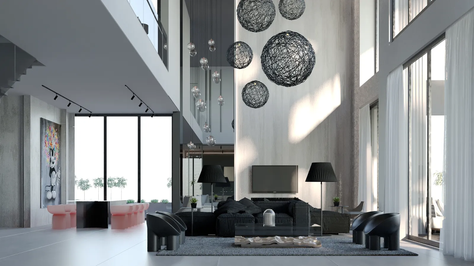 Joelene great room rendering in Modern Flare