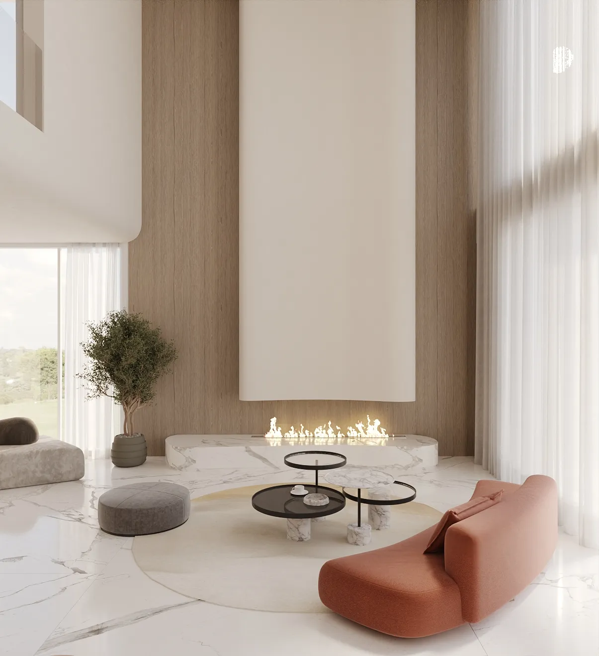 Joelene living rendering in Natural Boho