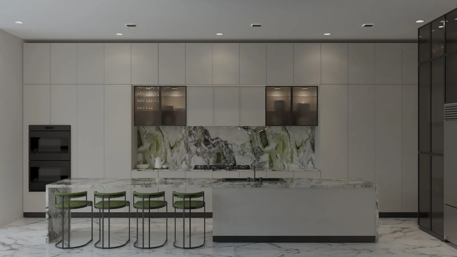 Orenda kitchen rendering in Euro Chic