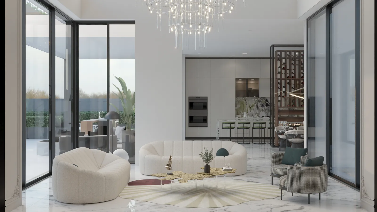 Orenda living rendering in Euro Chic