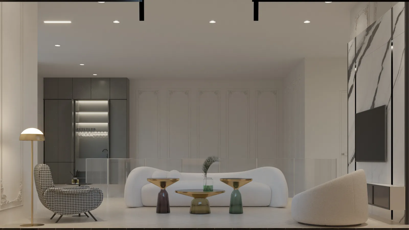 Orenda lounge rendering in Euro Chic