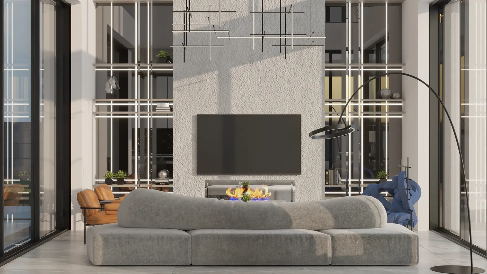 Orenda lounge rendering in Modern Flare