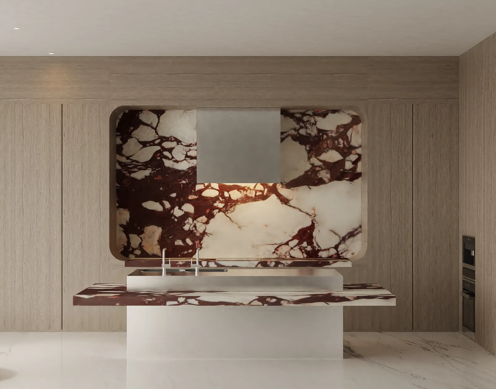 Orenda kitchen rendering in Natural Boho