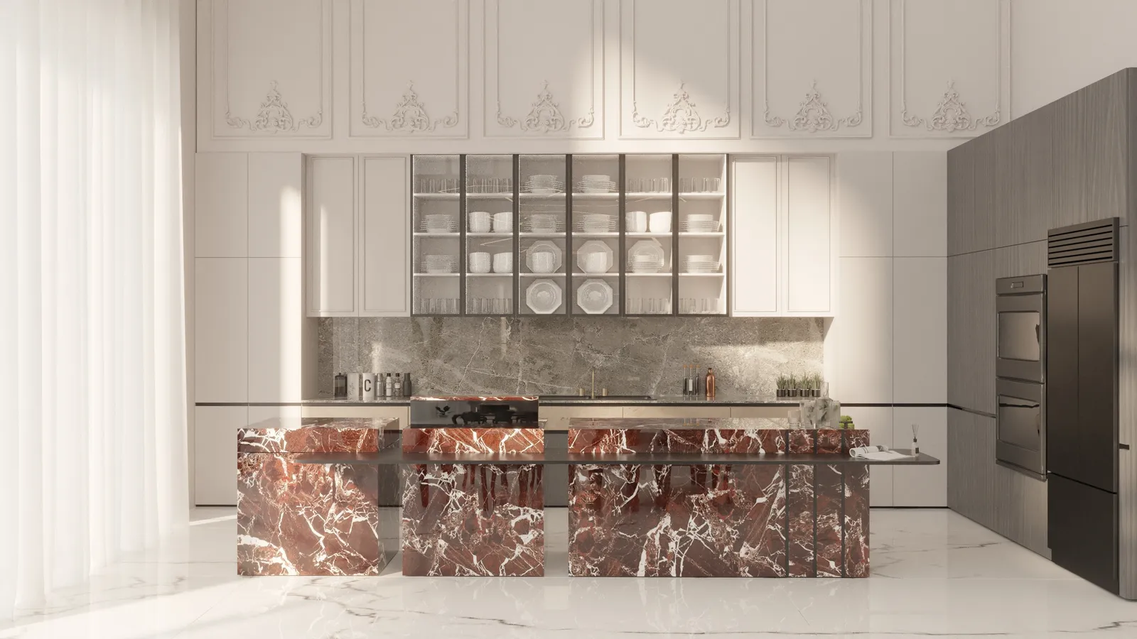Paragon kitchen rendering in Euro Chic