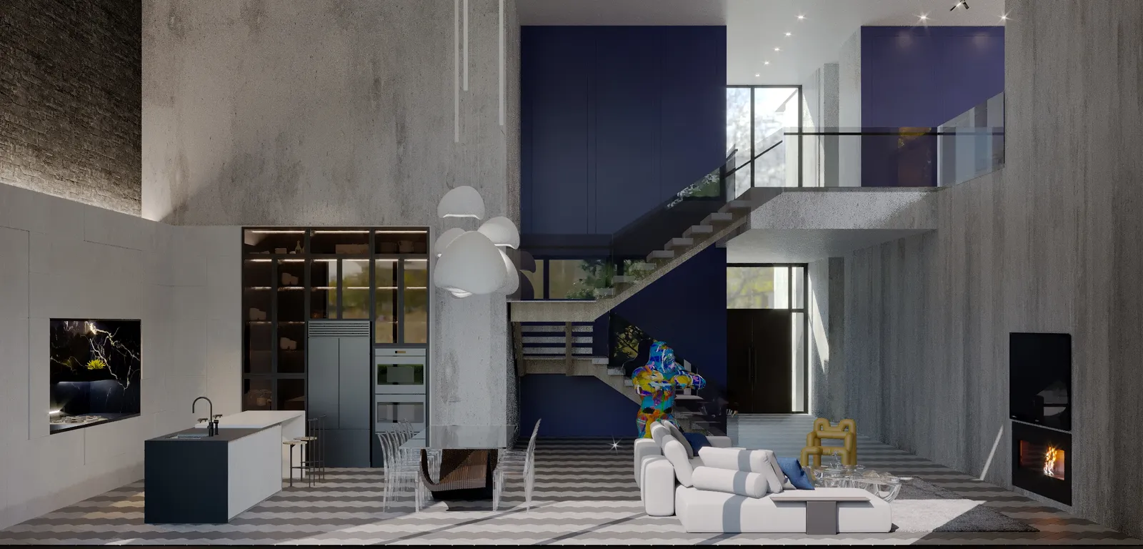 Paragon kitchen rendering in Modern Flare