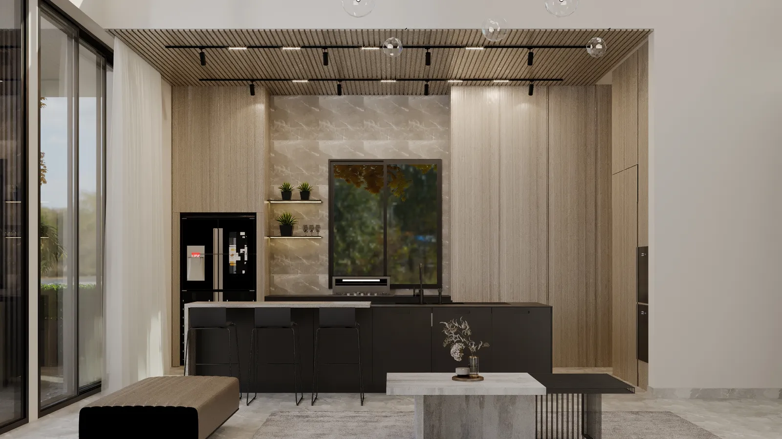 Sunfolia kitchen rendering in Modern Flare
