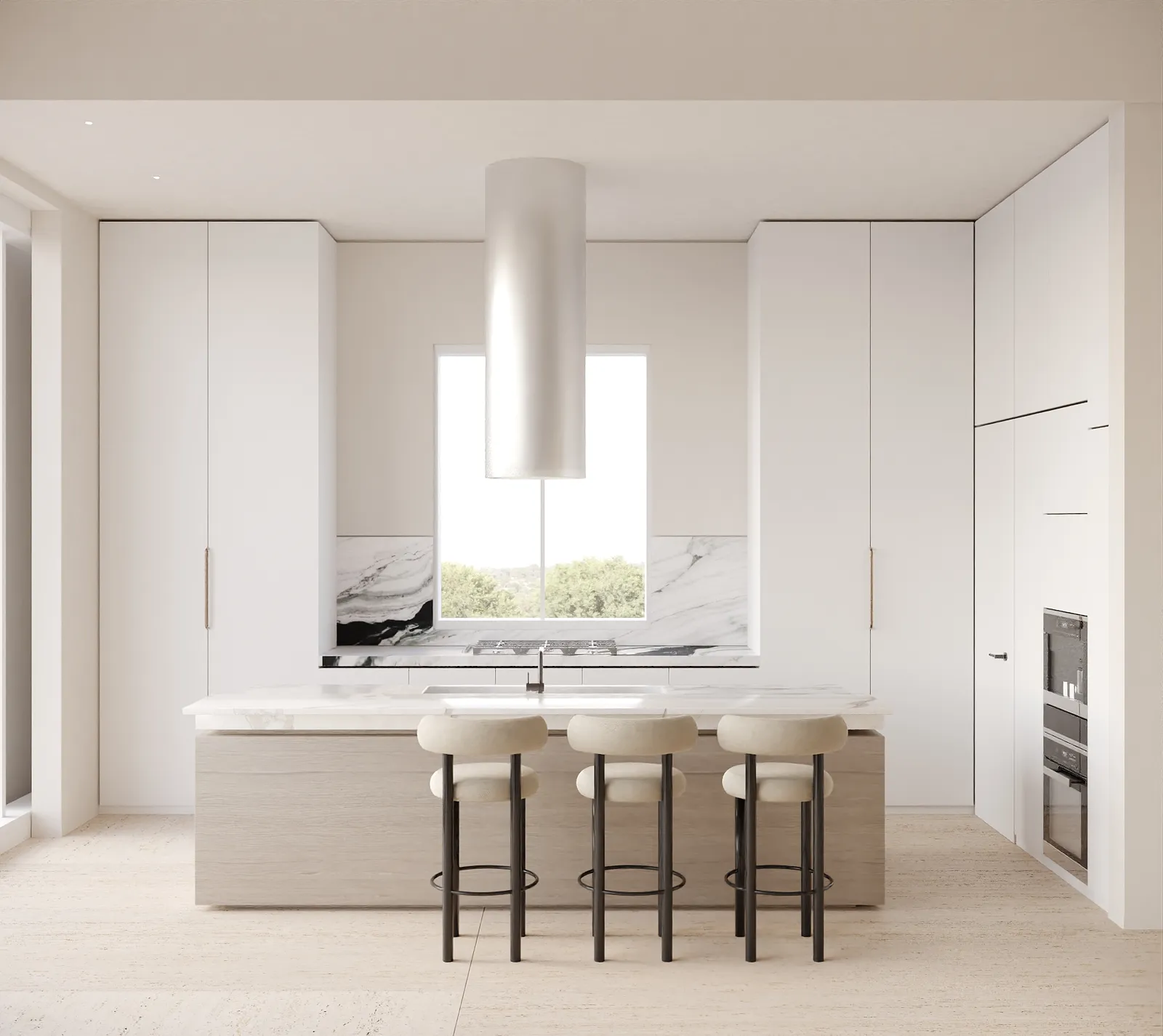 Sunfolia kitchen rendering in Natural Boho