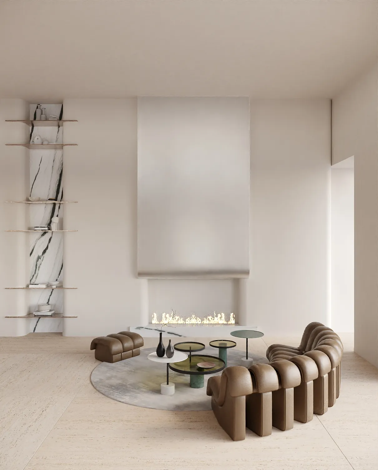 Sunfolia living rendering in Natural Boho