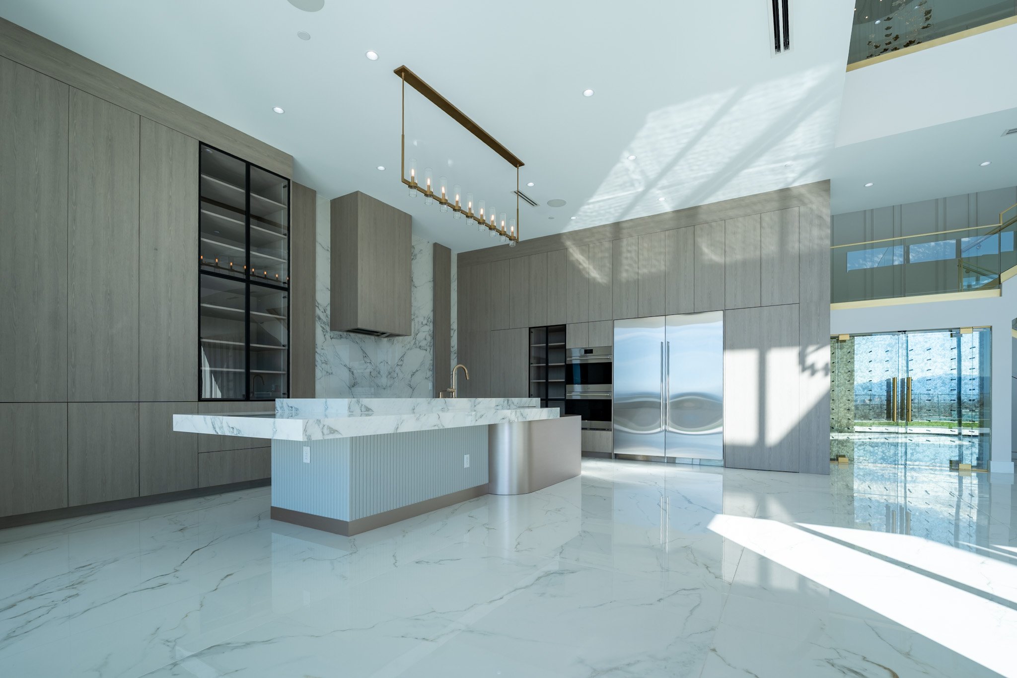 Double-height great room with valley views, Joelene home in Euro Chic